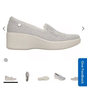 Women's Gray Martha Stewart Sketchers Slip-On Shoes